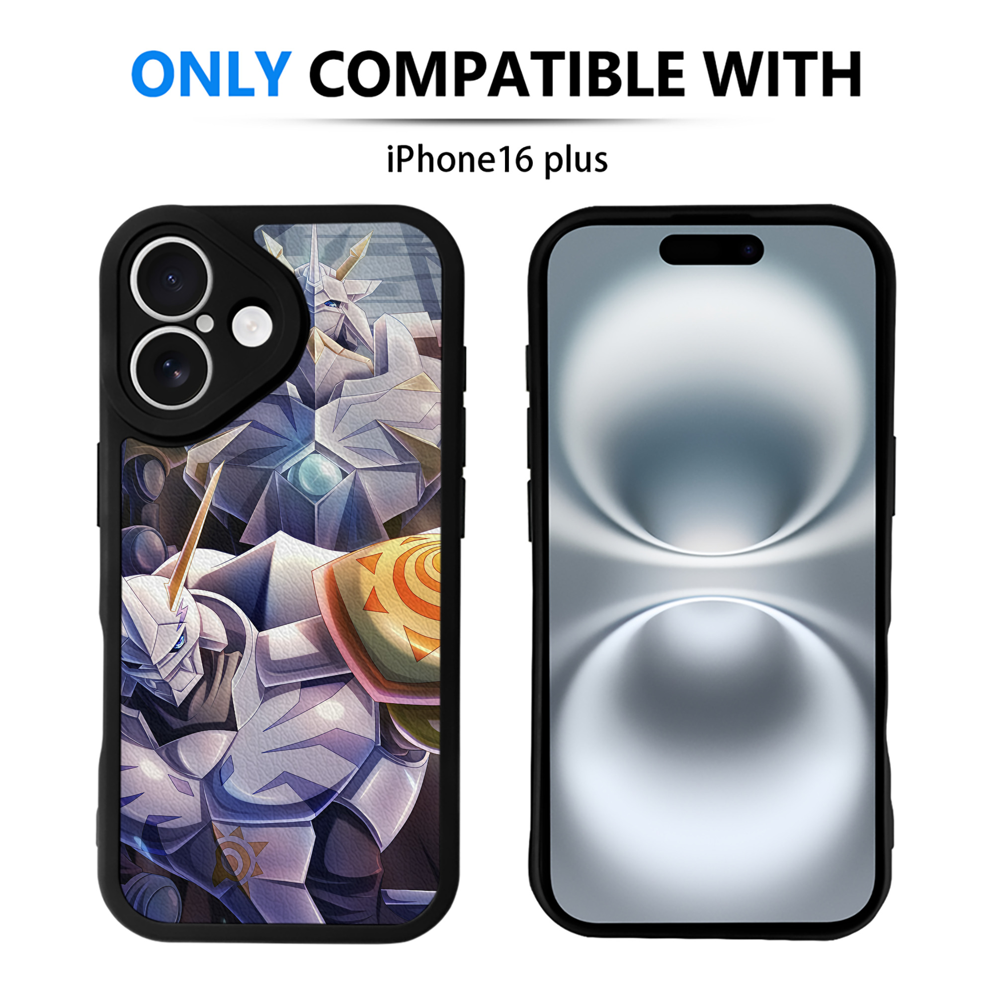 （画像用） Digimon デジタルモンスター/デジモン 【iPhone 16シリーズ対応】シリコンスマホケース（レザー調） 材質：シリコン